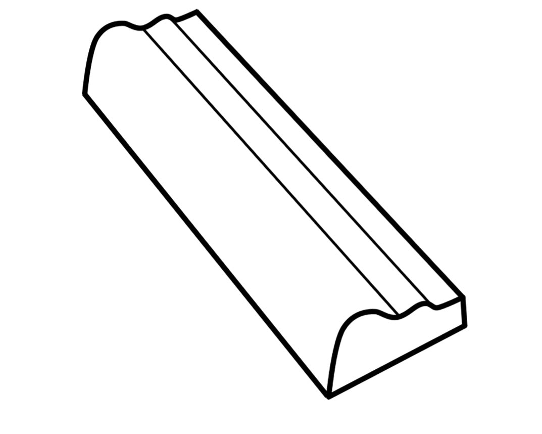 2.6x8 Crackled Light white body ceramic wall tile - Industry Tile